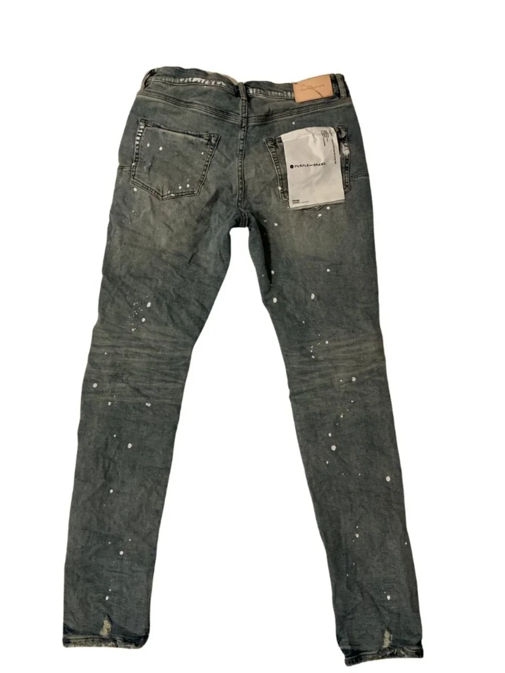 Men's Purple Brand Designer Jeans P001 Low Rise Skinny